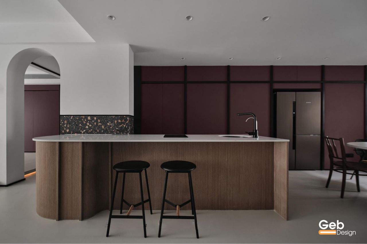 thiết kế nội thất gỗ óc chó 5