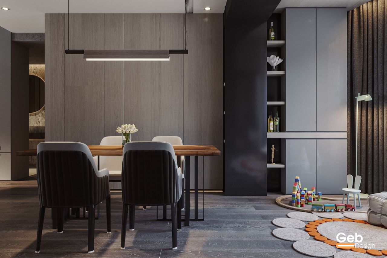 thiết kế nội thất gỗ óc chó 1
