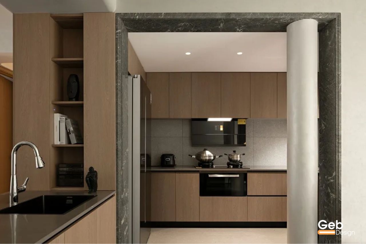 thiết kế nội thất gỗ óc chó 4