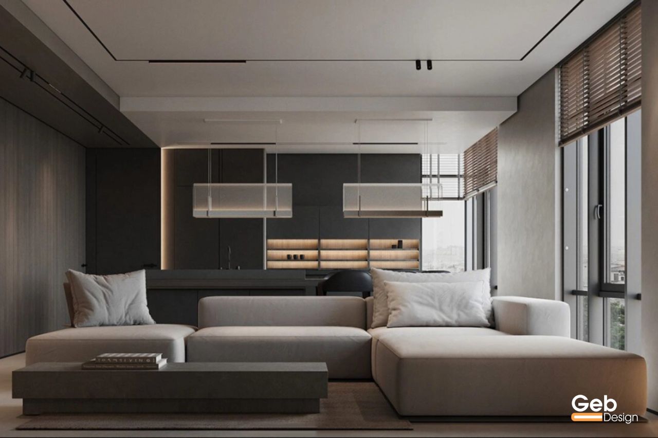 thiết kế nội thất gỗ óc chó 5