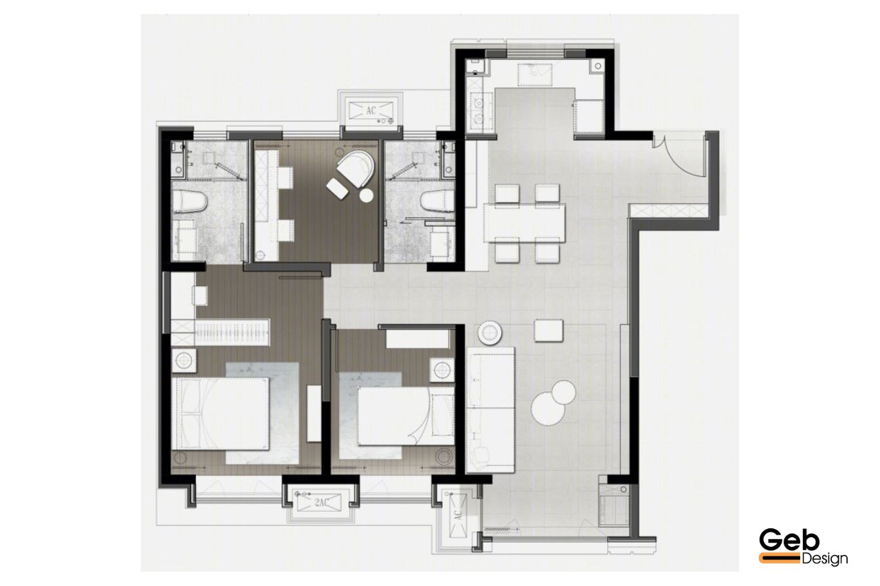 Thiết kế thi công nội thất trọn gói 2