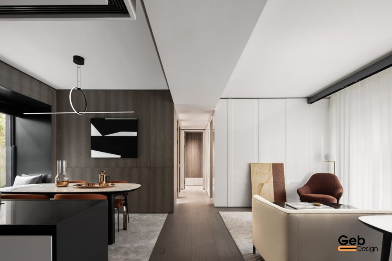 Thiết kế nội thất gỗ óc chó 3